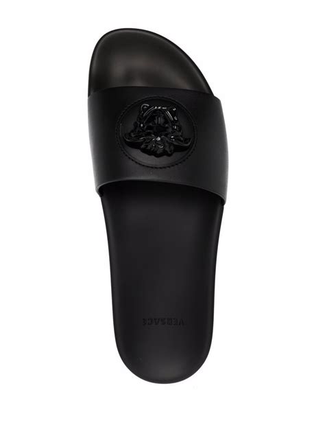 Versace leather slides